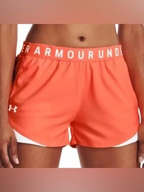 Under Armour Women's Vibrant Orange Play Up Shorts